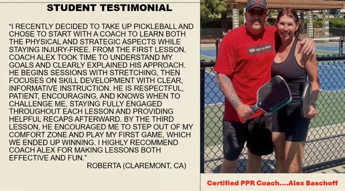 Pickleball coach picture
